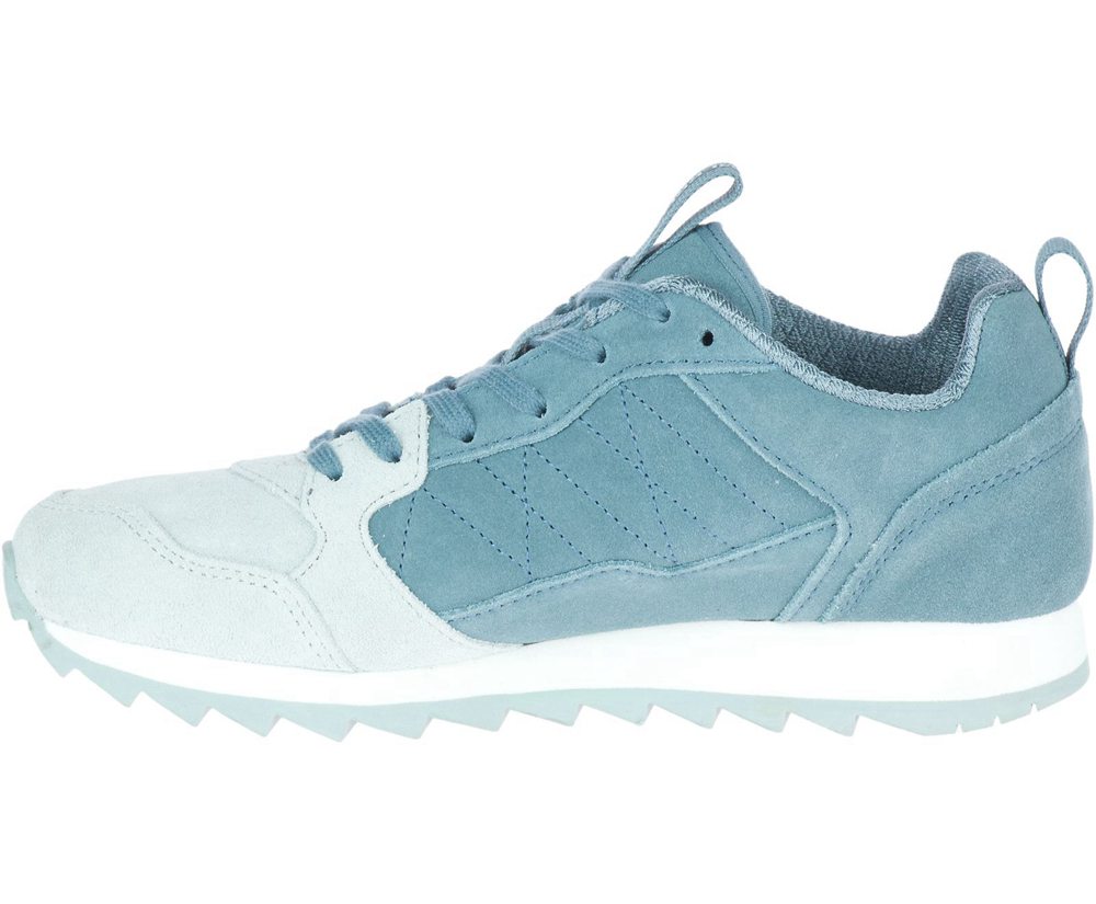 Merrell Sneakers Blue/White - Alpine Suede - Womens 64HLTSQGY